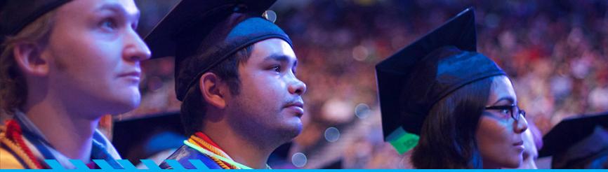 3 graduates at PCC Graduation